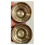 Vintage Silverplated Serving Set with 2 Trays, Punch Bowl, and Salt and Pepper Shakers