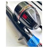 Fishing Gear Collection: 6 Rods with Reels, Chair, Tackle Box and Accessories