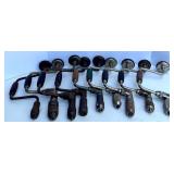Vintage Hand Crank Brace Drills with Wood Handles