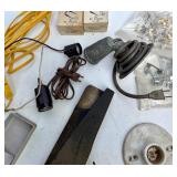 Lot of Vintage and Assorted Electrical Hardware, Box Covers and Clamps