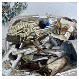 Lot of Vintage and Assorted Electrical Hardware, Box Covers and Clamps