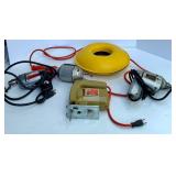 Vintage Power Tool Set with Cordpro Reel, Drills, Jig Saw, and Work Light