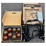 Rhode Gear Super Cycle Shuttle 2-Bike Carrier with Bocce Ball Set