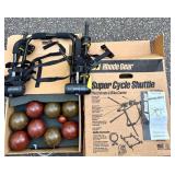 Rhode Gear Super Cycle Shuttle 2-Bike Carrier with Bocce Ball Set