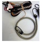 Large Assortment of Bungee Cords and Tie Downs, Mixed Sizes and Types