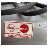 Lot of 2 Portable Air Tanks with Pressure Gauges and Hoses