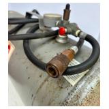 Lot of 2 Portable Air Tanks with Pressure Gauges and Hoses