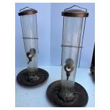 Lot of Mixed Bird Feeders, Metal Domes and Basket