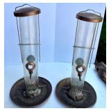 Lot of Mixed Bird Feeders, Metal Domes and Basket