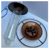 Lot of Mixed Bird Feeders, Metal Domes and Basket