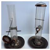 Lot of Mixed Bird Feeders, Metal Domes and Basket