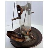 Lot of Mixed Bird Feeders, Metal Domes and Basket