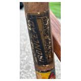 Antique Seymour No. 40 Manual Reel Lawn Mower with Grass Catcher and Scythe