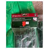 Outdoor Yard Hardware Lot with Light Stakes, Tree Tie-Downs, Poles, and Bags