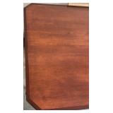 Rectangular Wooden Folding Table with Angled Corners