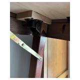 Rectangular Wooden Folding Table with Angled Corners