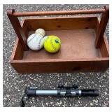Assorted Sports and Outdoor Game Set with Baseball Bats, Volleyball Net, and Croquet Set