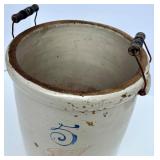 Red Wing Union Stoneware 5 Gallon Crock with Handles