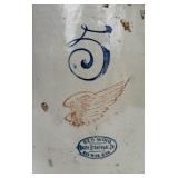 Red Wing Union Stoneware 5 Gallon Crock with Handles