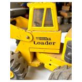 Vintage Tonka Construction Vehicles Collection - Loader, Crane, Road Roller