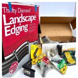 Thrifty Diamond Landscape Edging Kit with Stakes, Connectors, and Fabric Pegs
