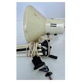 Vintage Sylvania R-34 Reflector Flood Lamp with 6 Bulbs and Clamp Arm