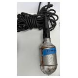 Assorted Shop Clamp Lamps, Work Lights, Drop Lights, Cords, and Reel