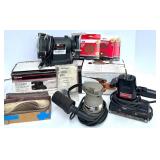 Bench Grinder, Sanders, and Sanding Accessories Lot - Craftsman, Ridgid, Porter-Cable
