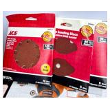 Bench Grinder, Sanders, and Sanding Accessories Lot - Craftsman, Ridgid, Porter-Cable