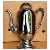 Danny Wilson Chrome Tea and Coffee Set with Tray - Old New England