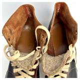 Vintage Johnson Hockey Ice Skates and Set of 4 Globe No. 40 Adjustable Metal Roller Skates