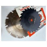Lot of 3 Vintage Circular Hand Saws - ShopCraft, Craftsman, Mall Saw with Saw Blade