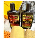 Large Lot of Car Seat Covers, Cleaning Supplies, and Detailing Kits