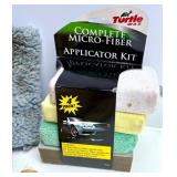 Large Lot of Car Seat Covers, Cleaning Supplies, and Detailing Kits