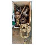 Large Mixed Lot of Hand Tools, Toolboxes, Brushes, and Hardware