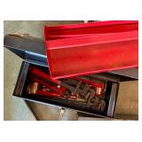 Large Mixed Lot of Hand Tools, Toolboxes, Brushes, and Hardware