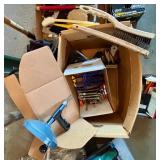 Large Mixed Lot of Hand Tools, Toolboxes, Brushes, and Hardware