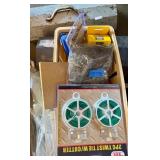 Large Mixed Lot of Hand Tools, Toolboxes, Brushes, and Hardware