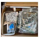 Workshop and Storage Lot with Vintage Wood Crates, Toolboxes, Hand Tools, and Accessories