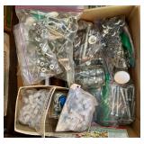 Workshop and Storage Lot with Vintage Wood Crates, Toolboxes, Hand Tools, and Accessories