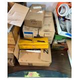 Workshop and Storage Lot with Vintage Wood Crates, Toolboxes, Hand Tools, and Accessories