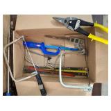 Workshop and Storage Lot with Vintage Wood Crates, Toolboxes, Hand Tools, and Accessories