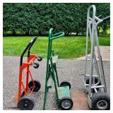 Lot of 3 Hand Trucks and Dolly Carts - Various Sizes