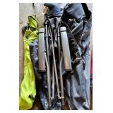 Lot of 2 Backpacks and 1 Handheld Sprayer with Folding Camping Chairs