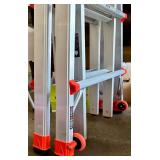 Lot of 2 Step Ladders Including Little Giant Model 22 Type IA and Aluminum Platform Step Ladder