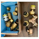 Large Mixed Lot: Vintage Sears Wagon, Hand Tools, Drafting Tools, Grinder, and Shop Items