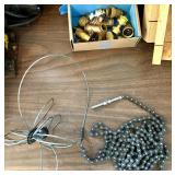 Large Mixed Lot: Vintage Sears Wagon, Hand Tools, Drafting Tools, Grinder, and Shop Items