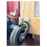 Large Mixed Lot: Vintage Sears Wagon, Hand Tools, Drafting Tools, Grinder, and Shop Items