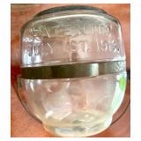 Collection of 3 Antique Glass Bottles and Jars Including 1913 Patent Jar