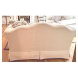 Daytons Upholstered Loveseat with Neutral Patterned Accent Pillows #2